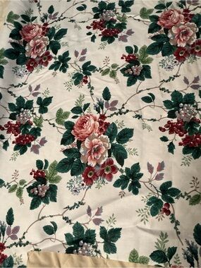 Authentic  Waverly Screen Print, 100% Cotton, roll of material, 60” x 56”.
